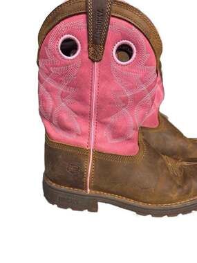 Rocky Kids Legacy 32 Pull-On Western Boots Brown and Pink